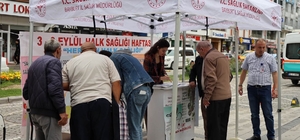 Bayburt'ta vatandaşlara ücretsiz sağlık taraması yapıldı