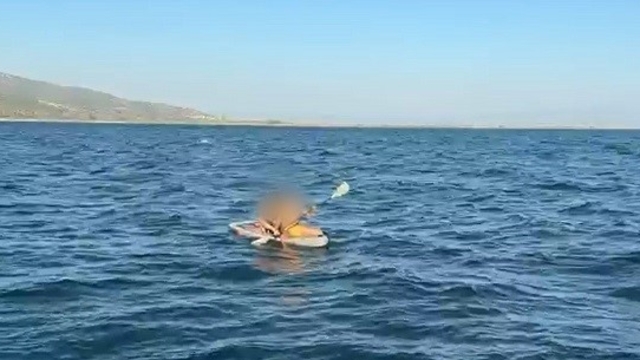 Aydın'da kürek sörfü yapan 2 kişi dehşeti yaşadı: Sahil Güvenlik zamanla yarıştı