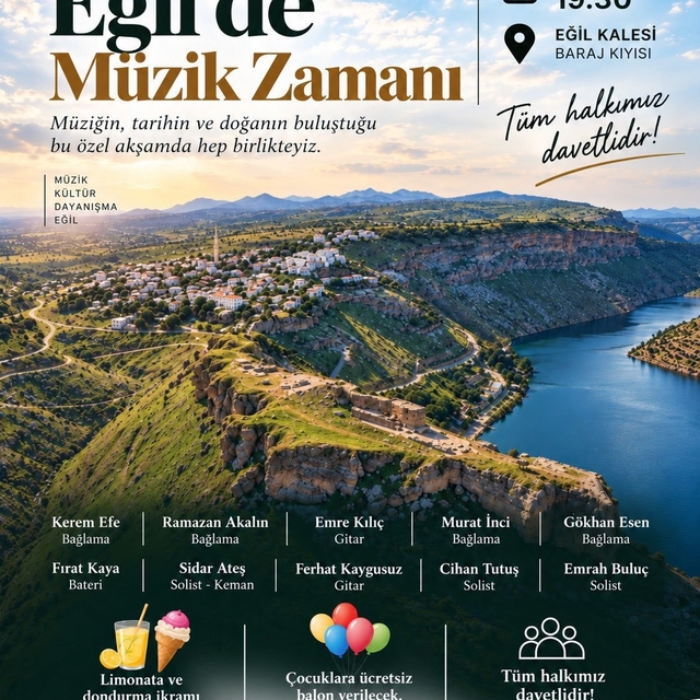Eğil Kalesinde müzik şöleni düzenlenecek