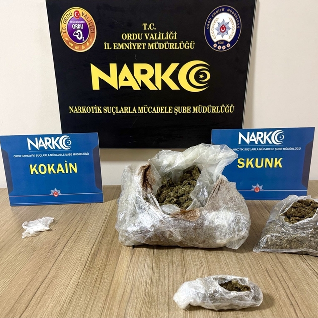 Ordu'da uyuşturucu operasyonlarında 4 tutuklama