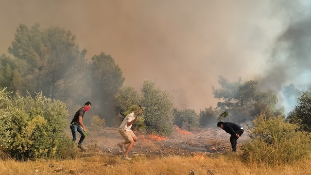 Aksu'daki orman yangınının kontrol altına alma çalışmaları devam ediyor
Sabah saatlerinde hava destekli müdahale tekrar başladı