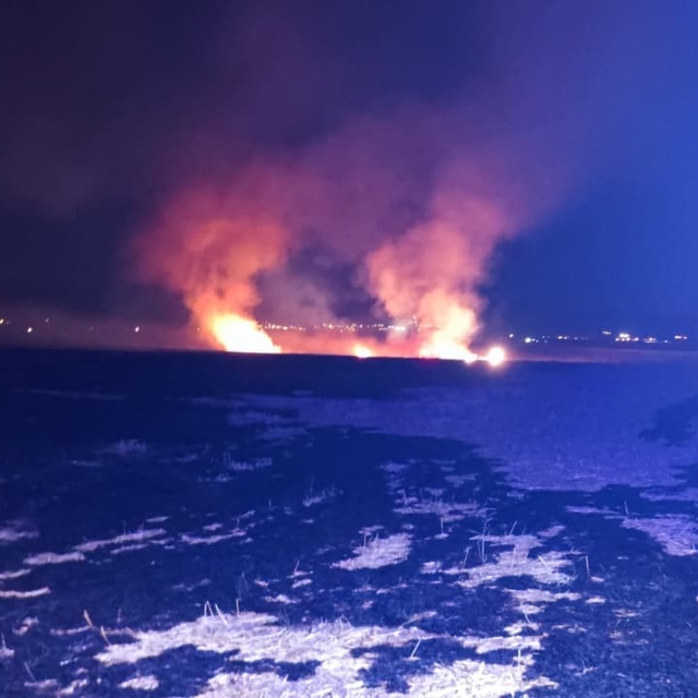 Anız yangını korkuttu