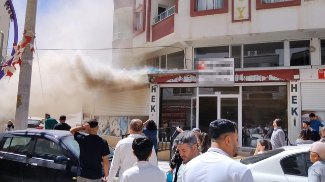 Mardin'de diş kliniğinde yangın