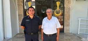 Başkan Arslan'dan İlçe Jandarma Komutanı Arslan'a hayırlı olsun ziyareti
