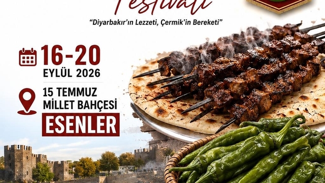Festivalde 1 ton çermik biberi ücretsiz dağıtılacak