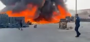 Adana'da sebze halinde yangın