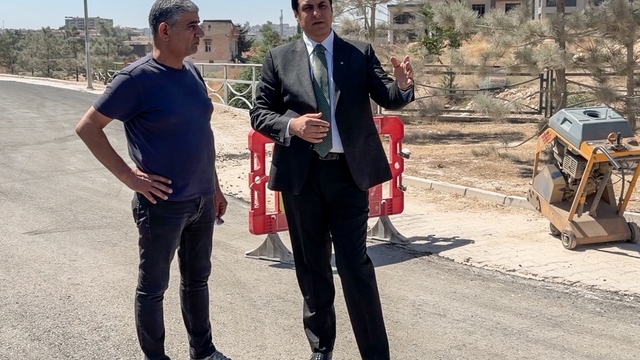 Çamlıtepe'de yollar yenilendi