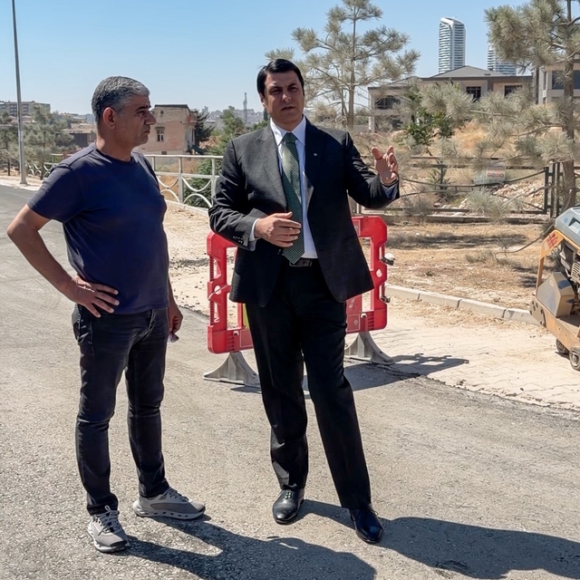Çamlıtepe'de yollar yenilendi