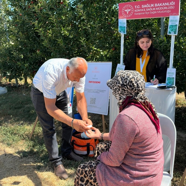 Karapınar'da Halk Sağlığı Haftası Etkinlikleri sahada ve hastanede sürdürül...