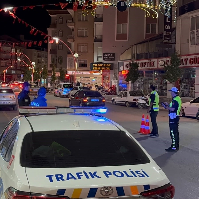 Çorum'da trafik denetimi: 28 araç sürücüsüne ceza
