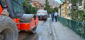 Kemaliye'de doğalgaz çalışmaları sürüyor