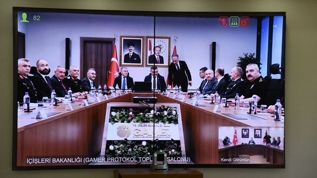 Ardahan Valisi Yamlı,  Yurt Güvenliği VKS Toplantısı'na katıldı