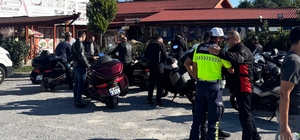 Çaycuma'da motosiklet sürücülerine yol güvenliği eğitimi