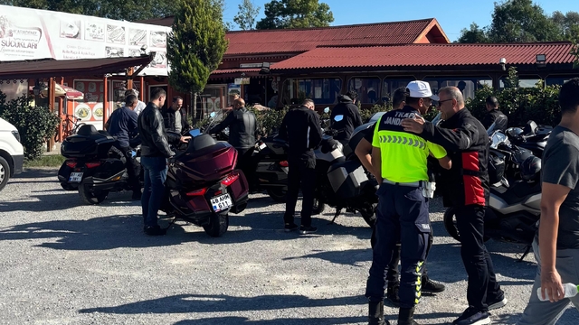 Çaycuma'da motosiklet sürücülerine yol güvenliği eğitimi