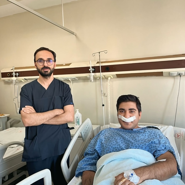 İzmir'den Siirt'e östaki tuboplasti ameliyatı için geldi