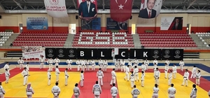 Bilecik'te 58 judocu sınav için ter döktü