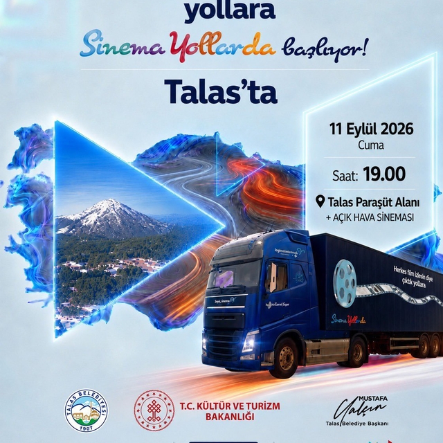 Sinema Tırı bu kez Talas'ta