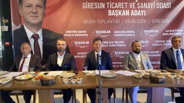 Giresunlu iş insanı Ergin Kılıçaslan GTSO Başkanlığı'na adaylığını açıkladı