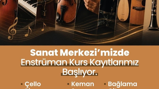Merkezefendi Sanat Merkezinde enstrüman kurs kayıtları başlıyor