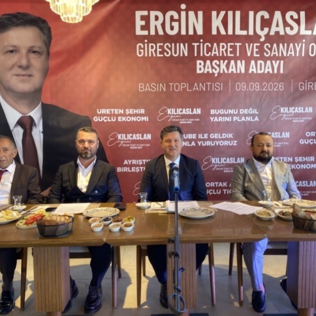 Giresunlu iş insanı Ergin Kılıçaslan GTSO Başkanlığı'na adaylığını açıkladı