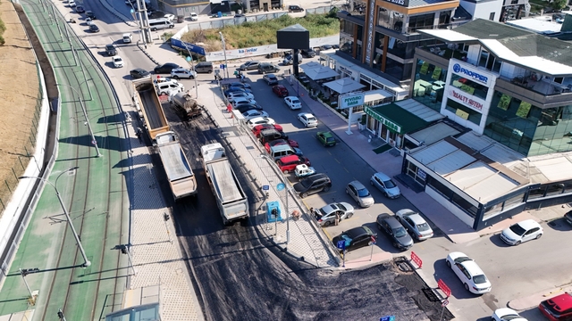Alikahya'da 2,7 kilometrelik yol güzergahı yenileniyor
