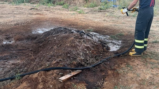 Talaş fabrikasında elektrik kutusundan yangın çıktı