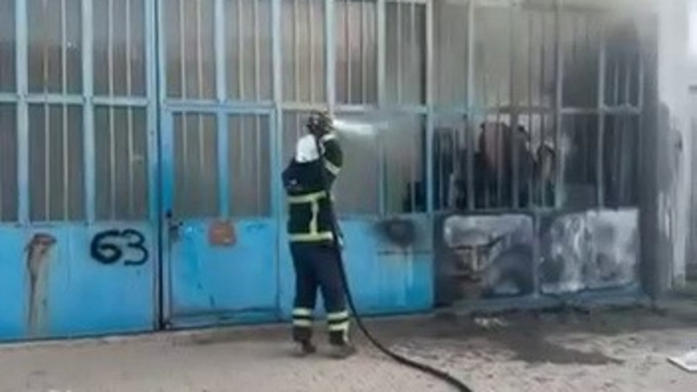 Marangozlar Sanayi Bölgesinde iş yerinde yangın