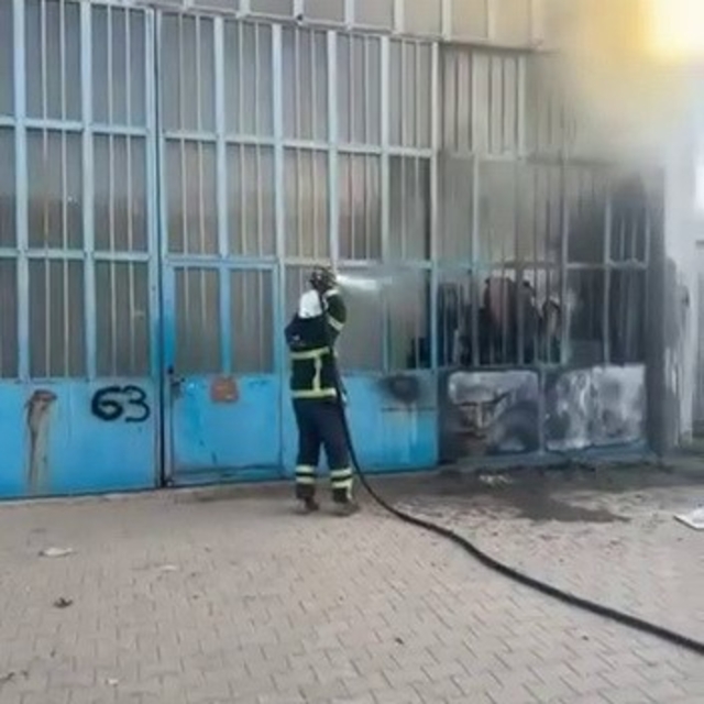 Marangozlar Sanayi Bölgesinde iş yerinde yangın