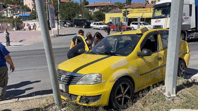 Çorum'da trafik kazası: 1 yaralı