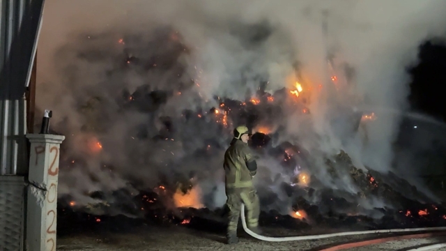 Bursa'da samanlık yangını korkuttu
