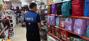 Zabıta ekipleri okul öncesinde kırtasiyelerde denetim yaptı