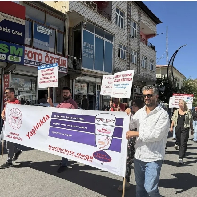 Obezite için yürüdüler
