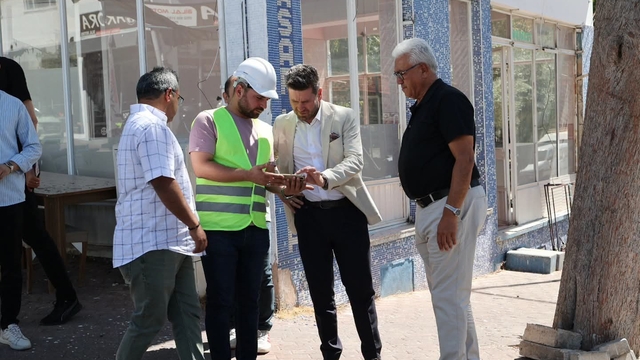 Başkan Tatık, Tavas'ta yürütülen çalışmaları sahada inceledi