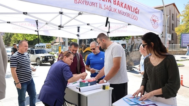 Bayburt'ta kanser taramalarına yönelik çalışma gerçekleştirildi
