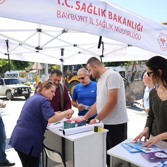 Bayburt'ta kanser taramalarına yönelik çalışma gerçekleştirildi
