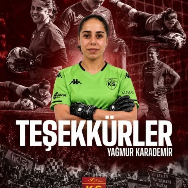 Kayseri Kadın Futbol Kulübü'nde Yağmur Karademir ile yollar ayrıldı
