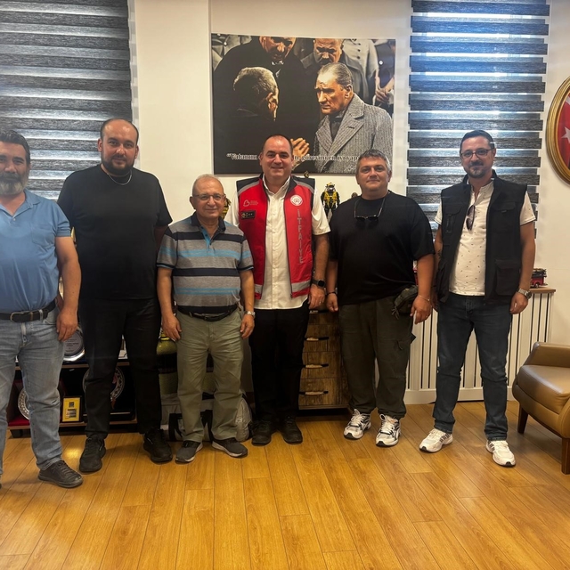 İHA'dan İtfaiye Daire Başkanı Nazım Ergelen'e geçmiş olsun ziyareti