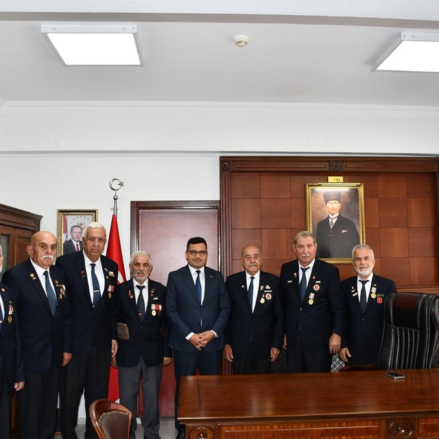 Kıbrıs Gazilerinden Kaymakam Köksal'a Ziyaret