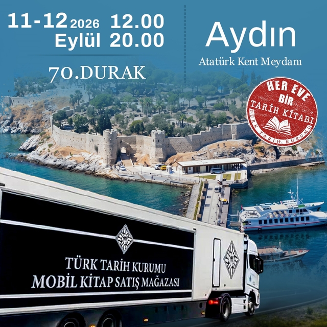 Türk Tarih Kurumu Mobil Kitap Satış Mağazası, Aydın Kent Meydanı'nda okurla...