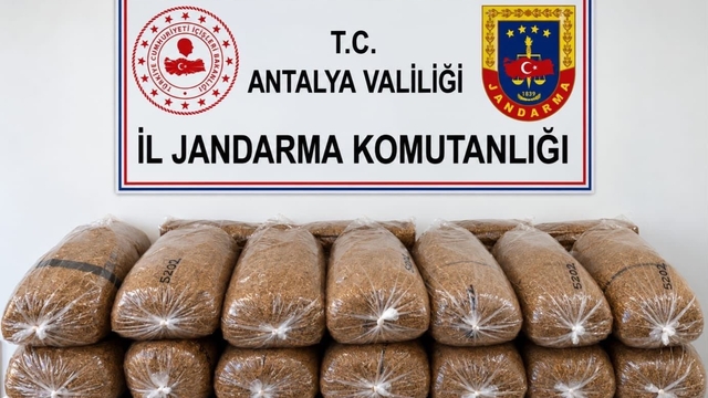 Alanya'da 144 kilo kaçak tütün ele geçirildi