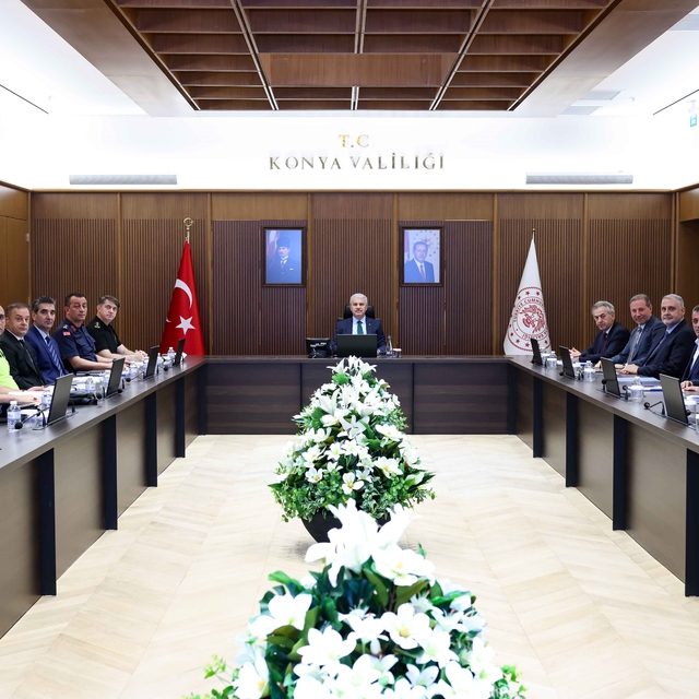 Konya'da okullarda alınan güvenlik tedbirleri değerlendirildi