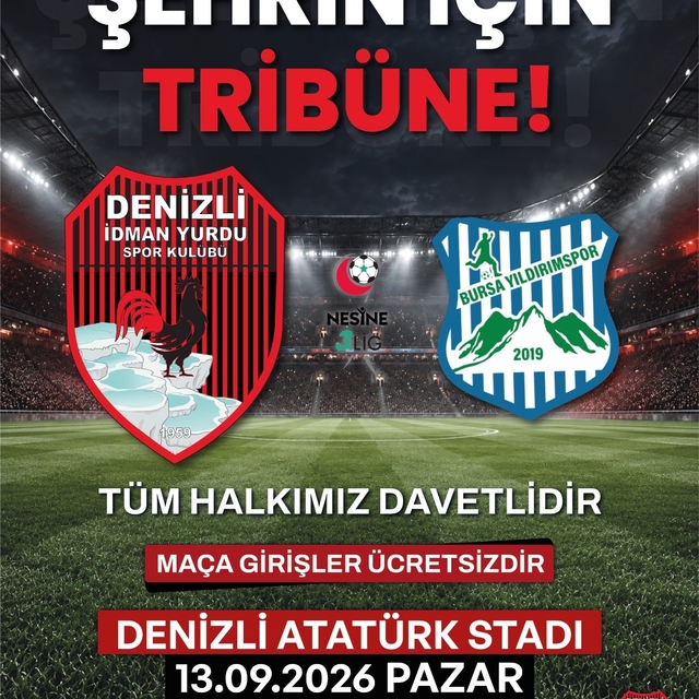 Denizli İdman Yurdu'ndan ücretsiz maça davet