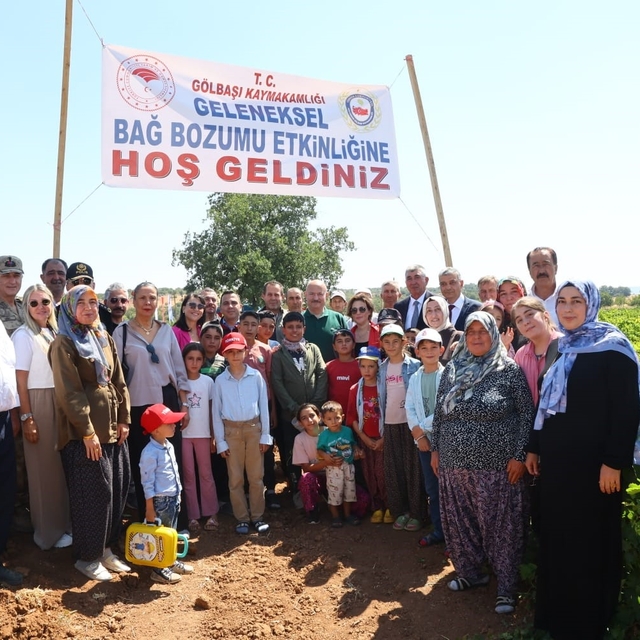 Gölbaşı'nda bağ bozumu heyecanı başladı
