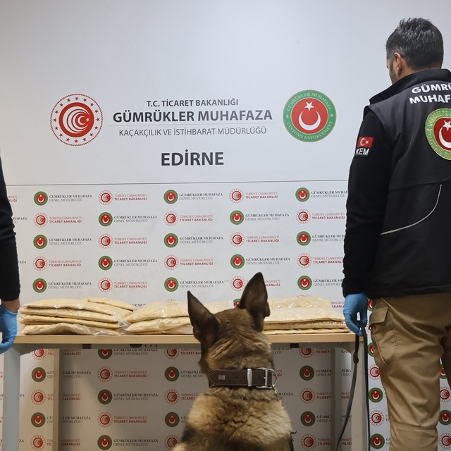 Kapıkule Sınır Kapısı'nda 50 kilogram uyuşturucu ele geçirildi