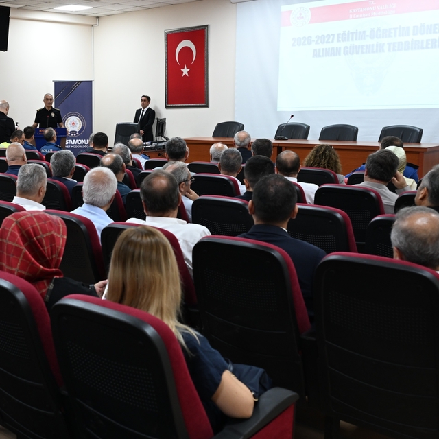 Kastamonu'da okullarda güvenlik toplantısı