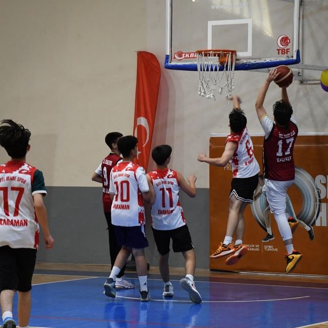 Karaman'da basketbol etkinliği düzenlendi