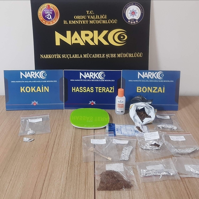 Ordu'da uyuşturucu operasyonunda 4 şüpheli tutuklandı