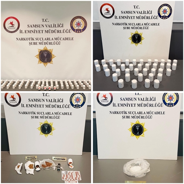 Samsun'da uyuşturucu operasyonunda 7 zanlı yakalandı