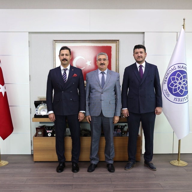 Tekirdağ NKÜ Rektörü Şahin'e ziyaret