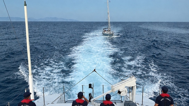 Antalya açıklarında sürüklenen teknedeki 2 kişi kurtarıldı